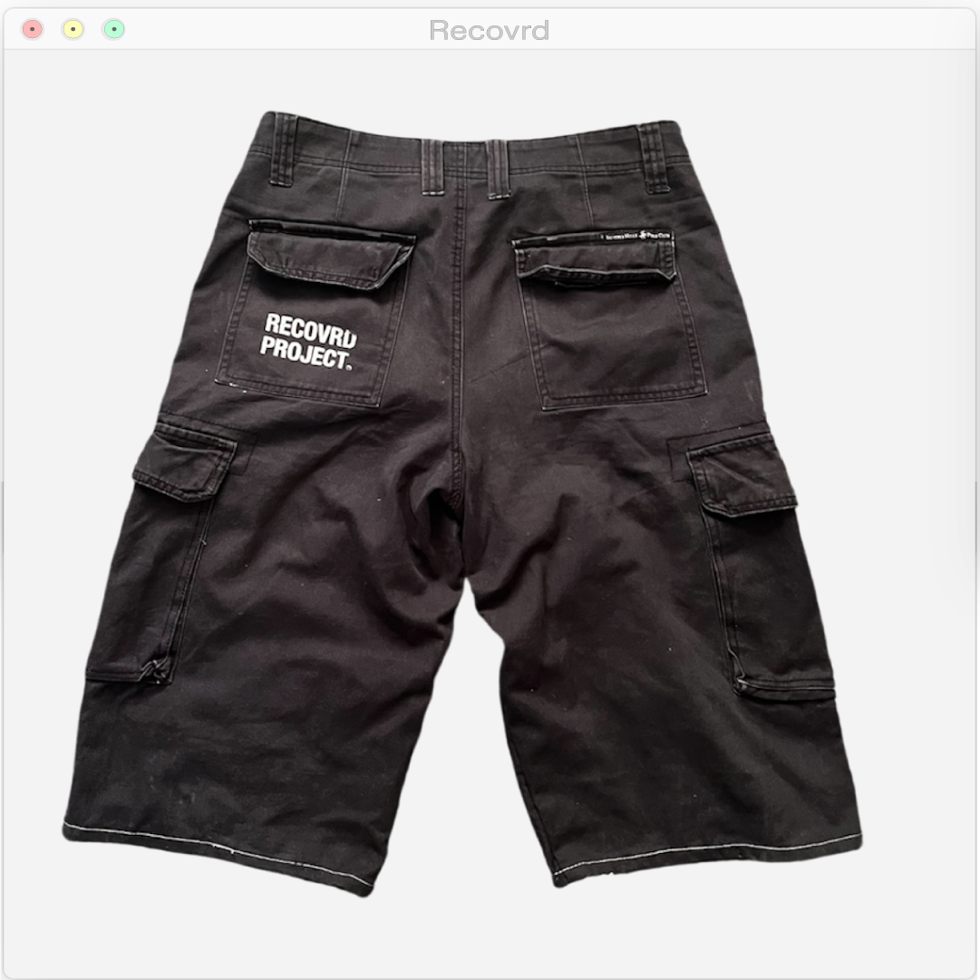 RECOVRD PROJECT CARGO SHORTS Size 30