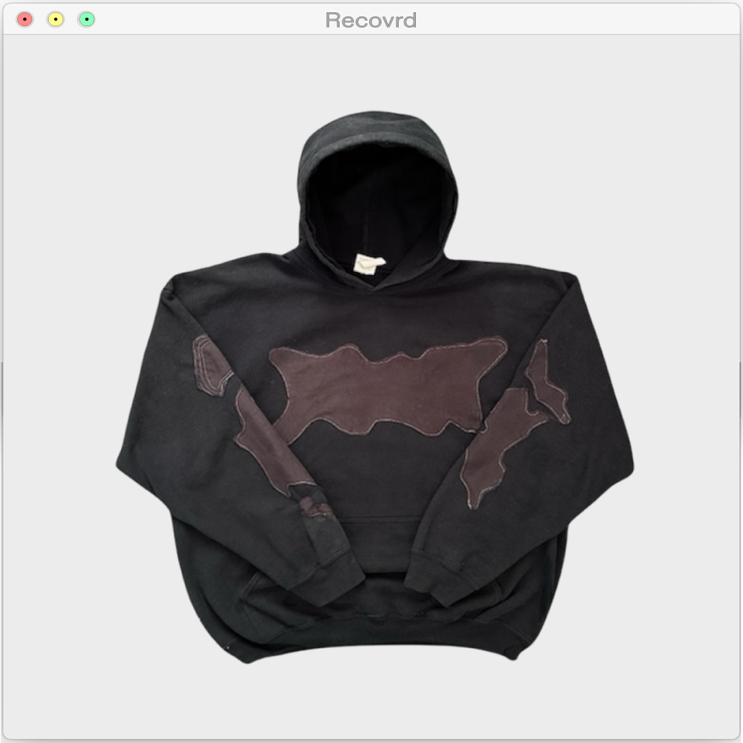 RECOVRD PROJECT Patchwork Hoodie
